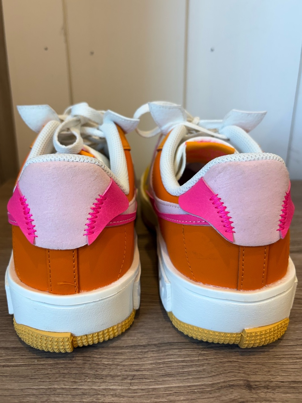 Nike Air Force 1 Fontanka Leather Womens Sneaks Size 10 - Picture 7 of 9